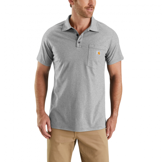 FORCE DELMONT SS POLO - GRAY