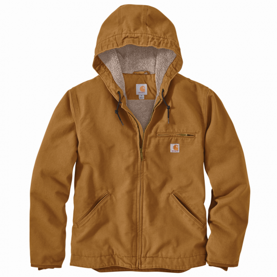 SHERPA LINED JACKET - BROWN