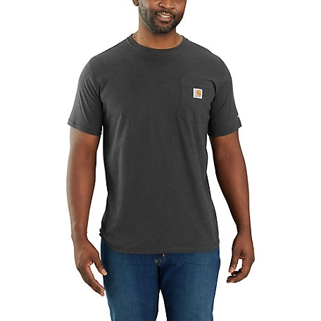 FORCE RELAXED FIT POCKET TEE - CARBON HEATHER