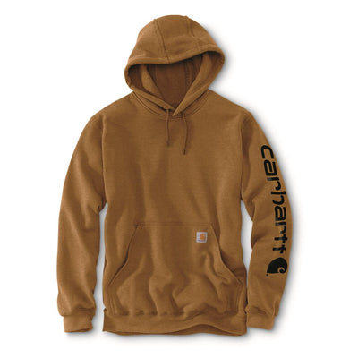 LOOSE FIT MIDWEIGHT LOGO SLEEVE GRAPHIC HOODIE