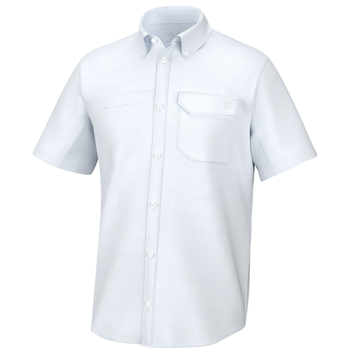 HUK TIDE POINT BUTTON-DOWN SHORT SLEEVE