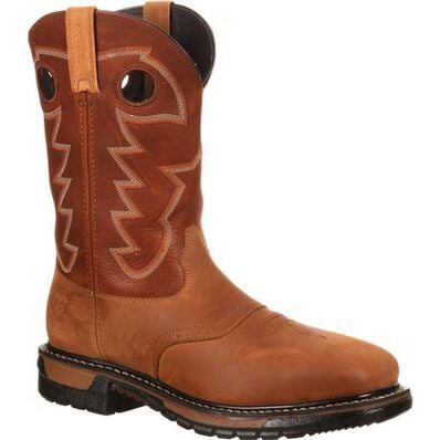 ROCKY ORIGINAL RIDE STEEL TOE WATERPROOF WESTERN BOOT  display picture 1