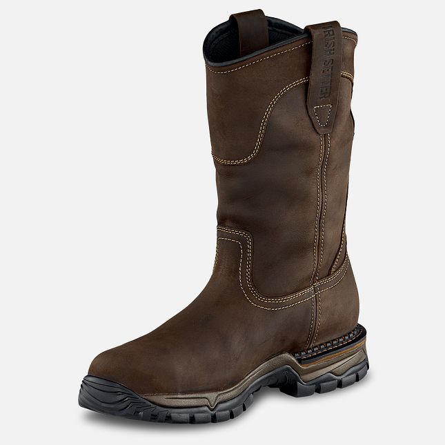 TWO HARBORS: 11-IN WATERPROOF SAFETY TOE PULL-ON BOOT
