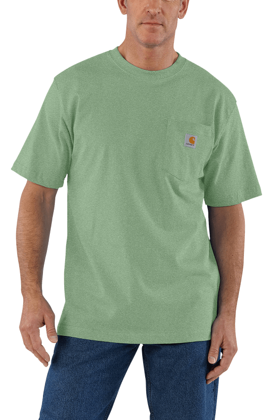 K87 LOOSE FIT POCKET TEE- LODEN FROST